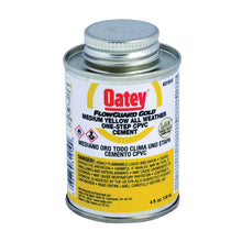 Load image into Gallery viewer, Oatey 31911 Solvent Cement, 8 oz Can, Liquid, Yellow
