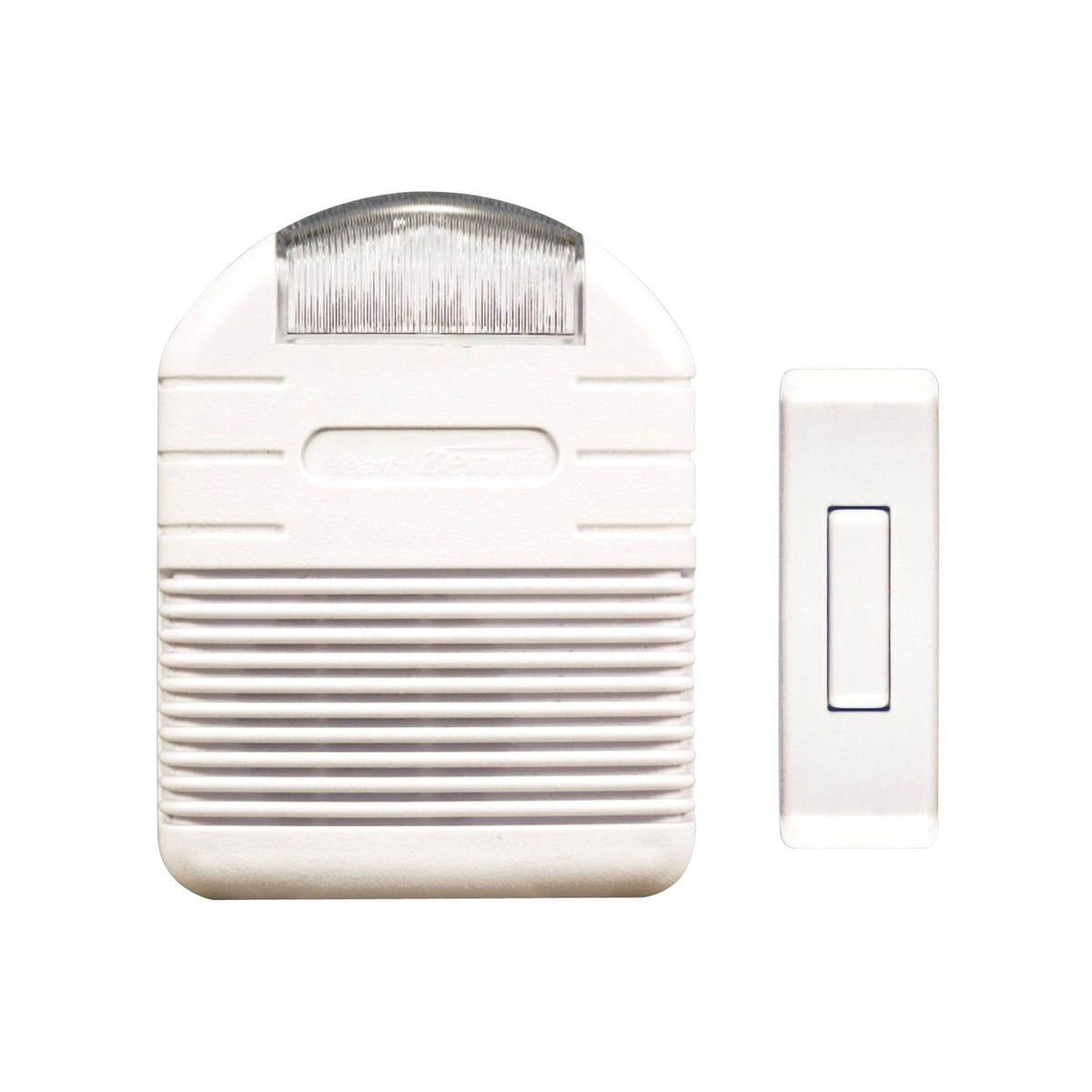 Heath Zenith SL-7744-02 Doorbell Strobe Light Kit, Wireless, Ding, Ding-Dong, Westminster Tone, 75 dB, White