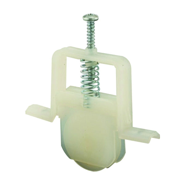 Prime-Line B 691 Adjustable Roller Assembly, 1 in Dia Roller, 1/4 in W Roller, Polyethylene Roller, Concave Roller