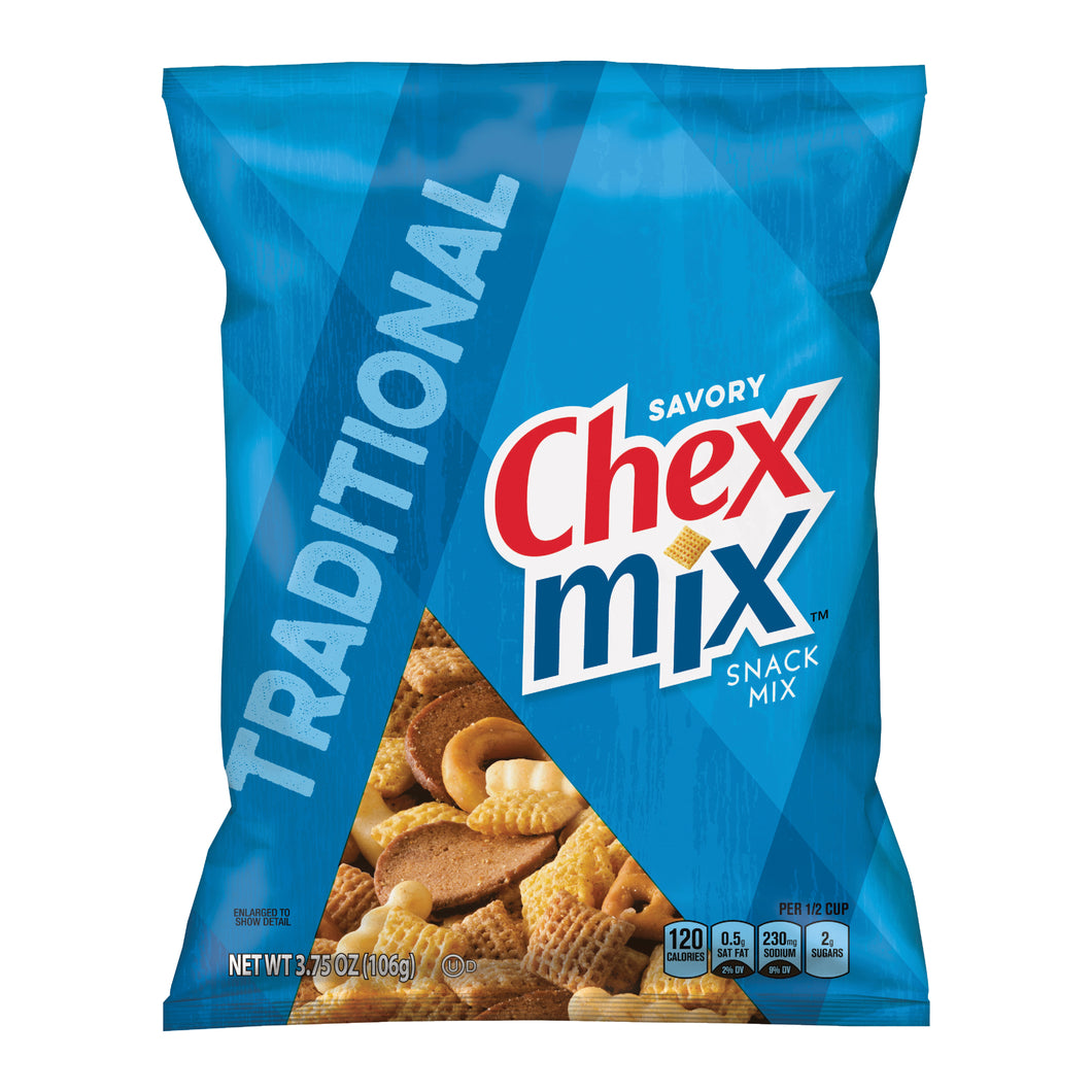 Chex Mix CMT8 Snack Food, Original Flavor, 3.6 oz Bag