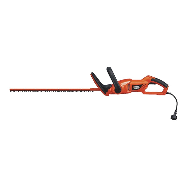 Black+Decker HH2455 Electric Hedge Trimmer, 3.3 A, 120 V, 3/4 in Cutting Capacity, 24 in L x 2-3/4 in W Blade