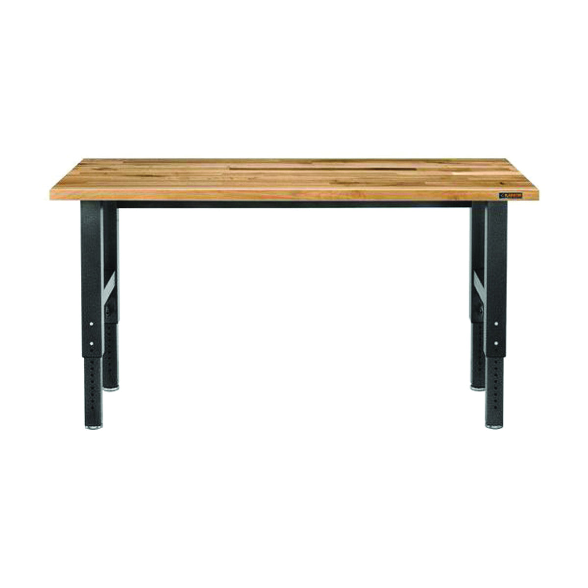 GLADIATOR GAWB06HWEG Workbench, 72 in OAW, 29 to 42 in OAH, 25 in OAD, 3000 lb Capacity, Granite/Hardwood Tabletop