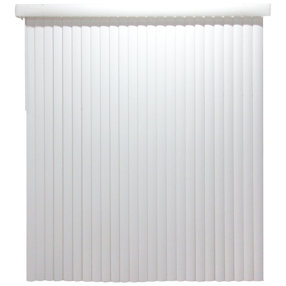 Simple Spaces MBV-78X84-V3L Window Blind, 84 in L, 78 in W, Vinyl, White