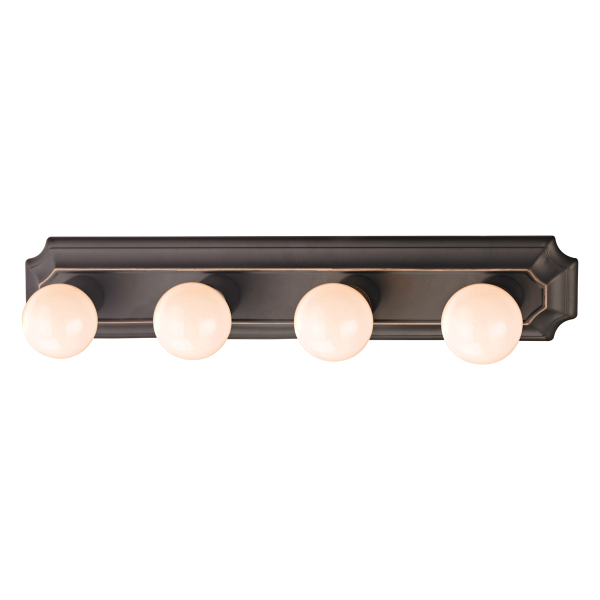 Boston Harbor 045234-VB Vanity Bar Fixture, 100 W, 4-Lamp, G Lamp, Steel Fixture, Venetian Bronze Fixture