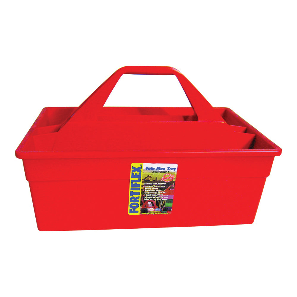 FORTEX-FORTIFLEX 1300702 Tool Carrier Tote, 22 in L, 27 in W, Red