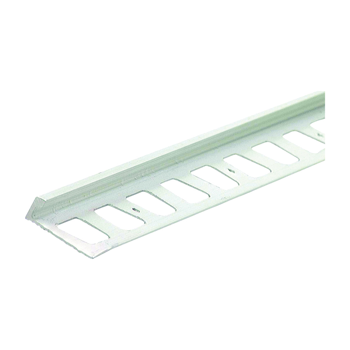 M-D 31351 Tile Edge, 96 in L, 3/8 in W, Ceramic, Clear Anodized
