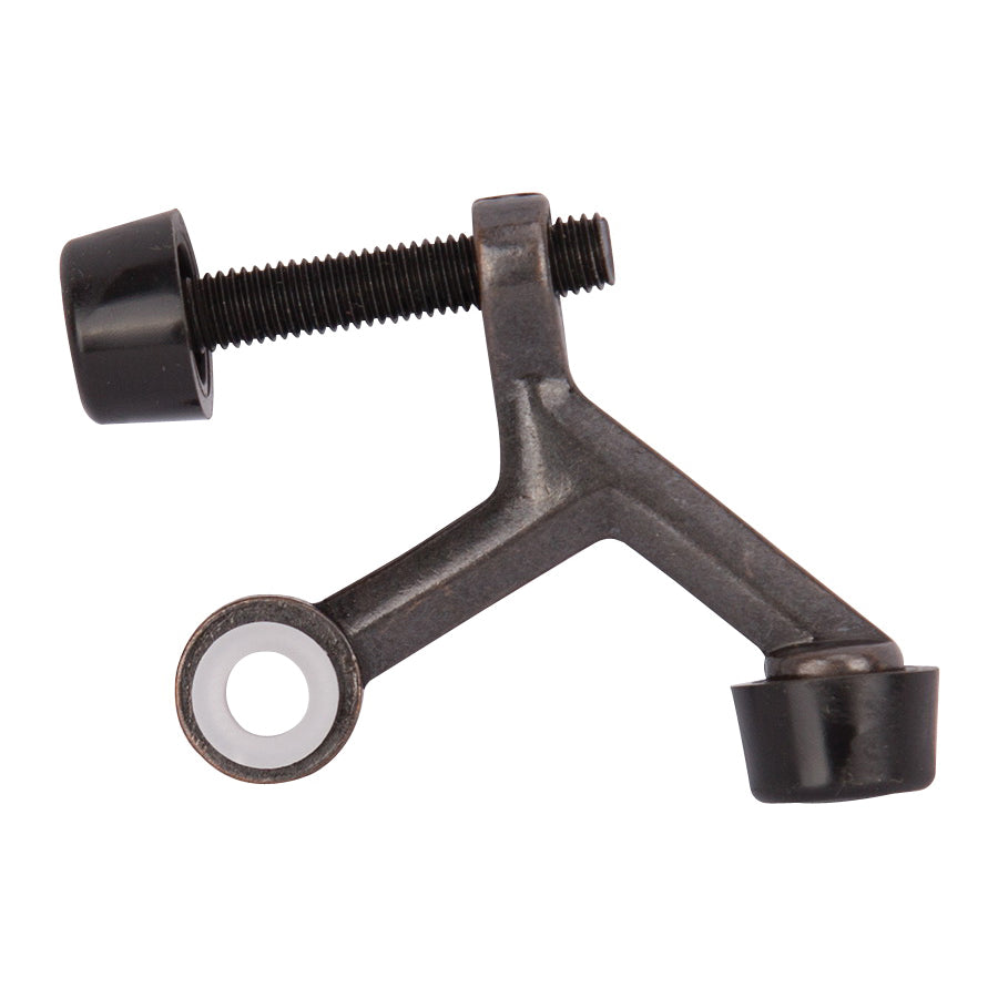Prosource H20-B028-PS Light-Duty Hinge Pin Door Stop, 2-1/4 in Projection, Die-Cast Zinc &amp; Plastic, Venetian Bronze
