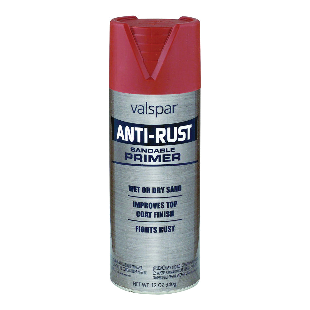 Valspar 465.0068230.076 Anti-Rust Primer, Red, 12 oz