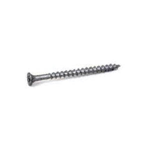 ProFIT 0282178 Deck Screw, #8 Thread, 3 in L, Coarse Thread, Bugle Head, Phillips Drive, Sharp Point, Silver Dacrotized