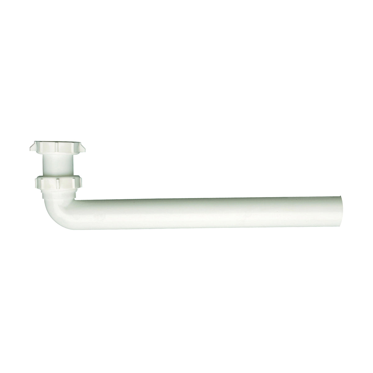 Plumb Pak PP66-9W Drain Tube, 1-1/2 in, 15 in L, Slip Joint, Polypropylene, White