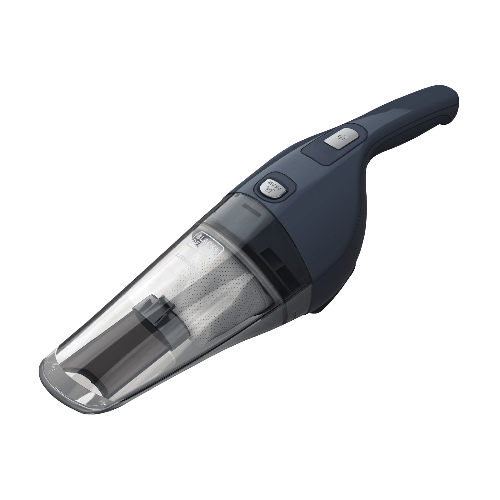 Black+Decker HNV220BCZ01 Hand Vacuum, 7.2 V Battery, Lithium-Ion Battery, 2 Ah, Dark Tech Gray Housing