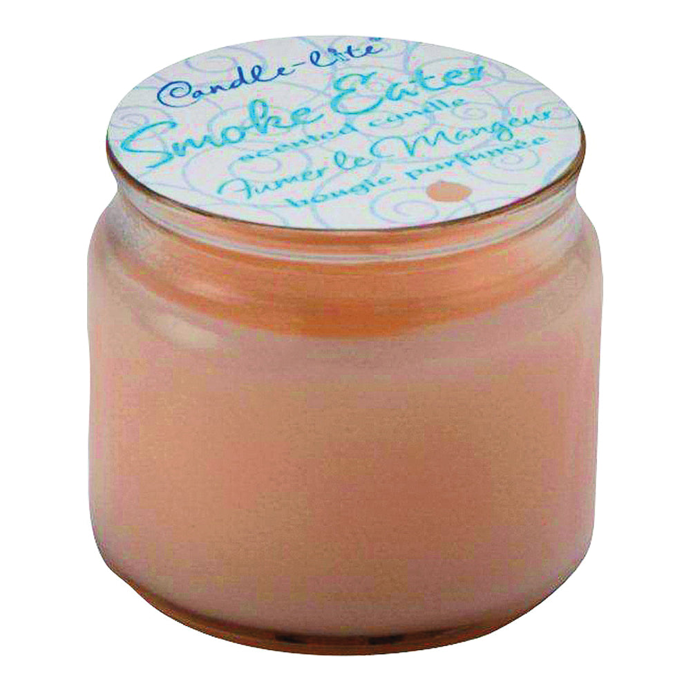 CANDLE-LITE 2445900 Smoke Eater Candle, 4 oz Jar, Fragrance-Free, White