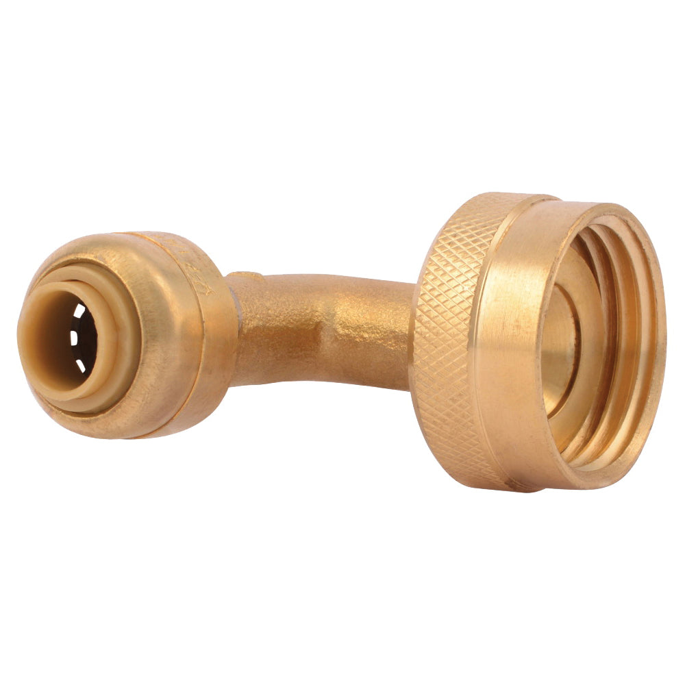 SharkBite U2276LFA Dishwasher Elbow, 1/4 x 3/4 in, Brass