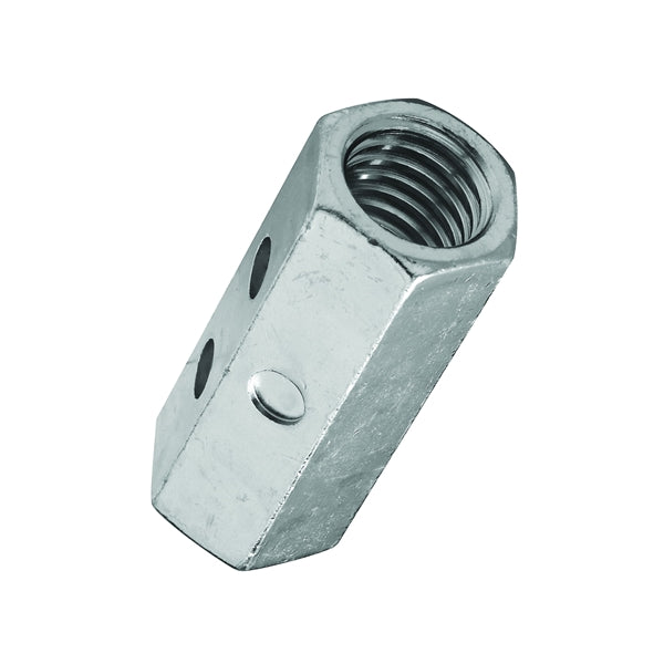 Stanley Hardware 4003 Series N182-717 Coupling Nut, UNC Thread, 5/8-11 Thread, Steel, Zinc