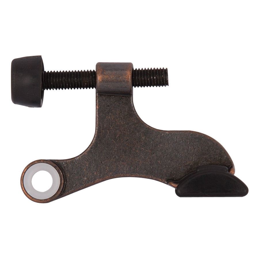Prosource H20-B049-PS Deluxe Hinge Pin Door Stop, 2-5/8 in Projection, Die-Cast Zinc &amp; Plastic, Venetian Bronze
