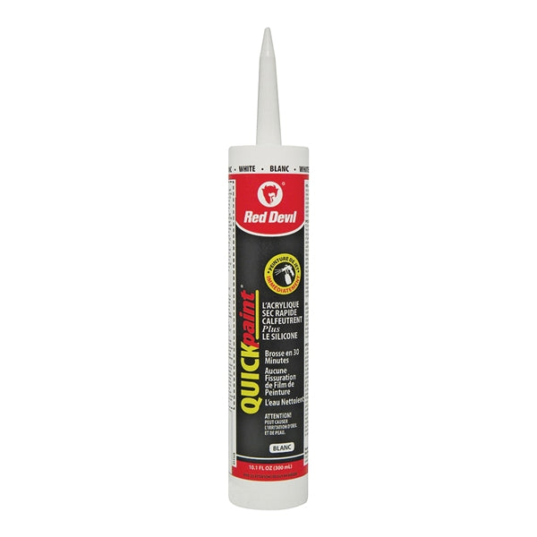 Red Devil 00130CA Acrylic Caulk, White, 10.1 oz Cartridge