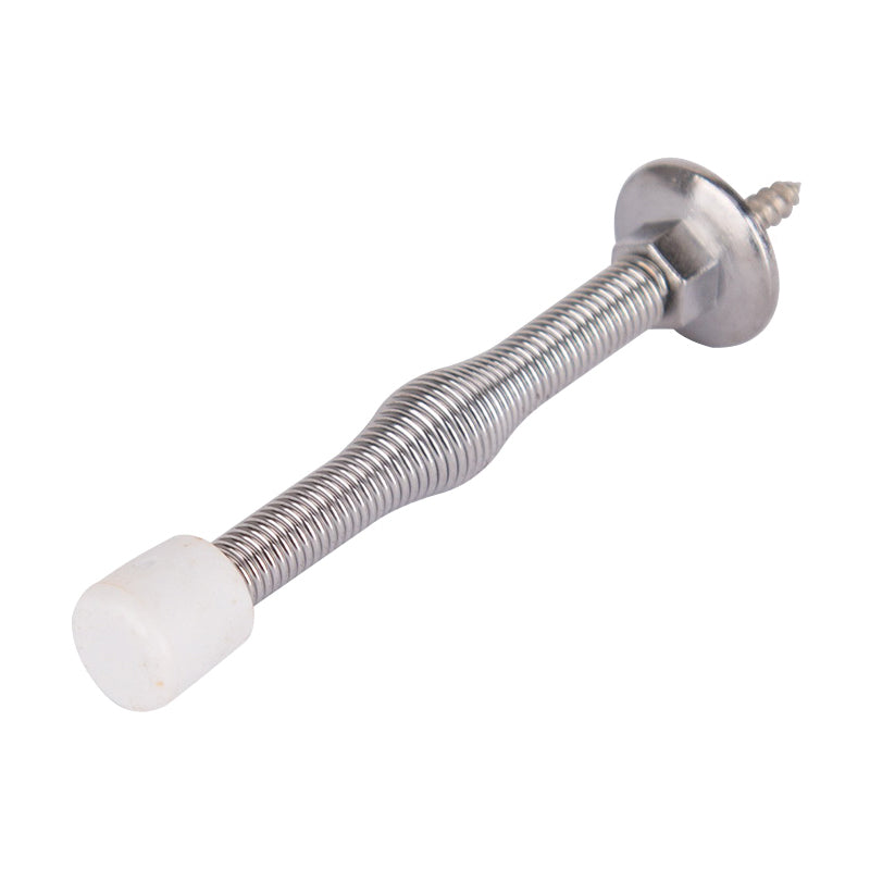 Prosource H61-Z012-PS Light-Duty Door Stop, 3/4" in Dia Base, 3 in Projection, Plastic &amp; Steel, Chrome