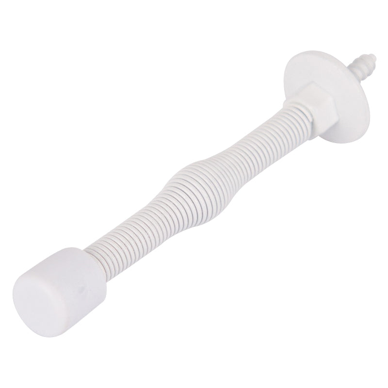 Prosource H61-Z018-PS Light-Duty Door Stop, 3/4" in Dia Base, 3 in Projection, Plastic &amp; Steel, White