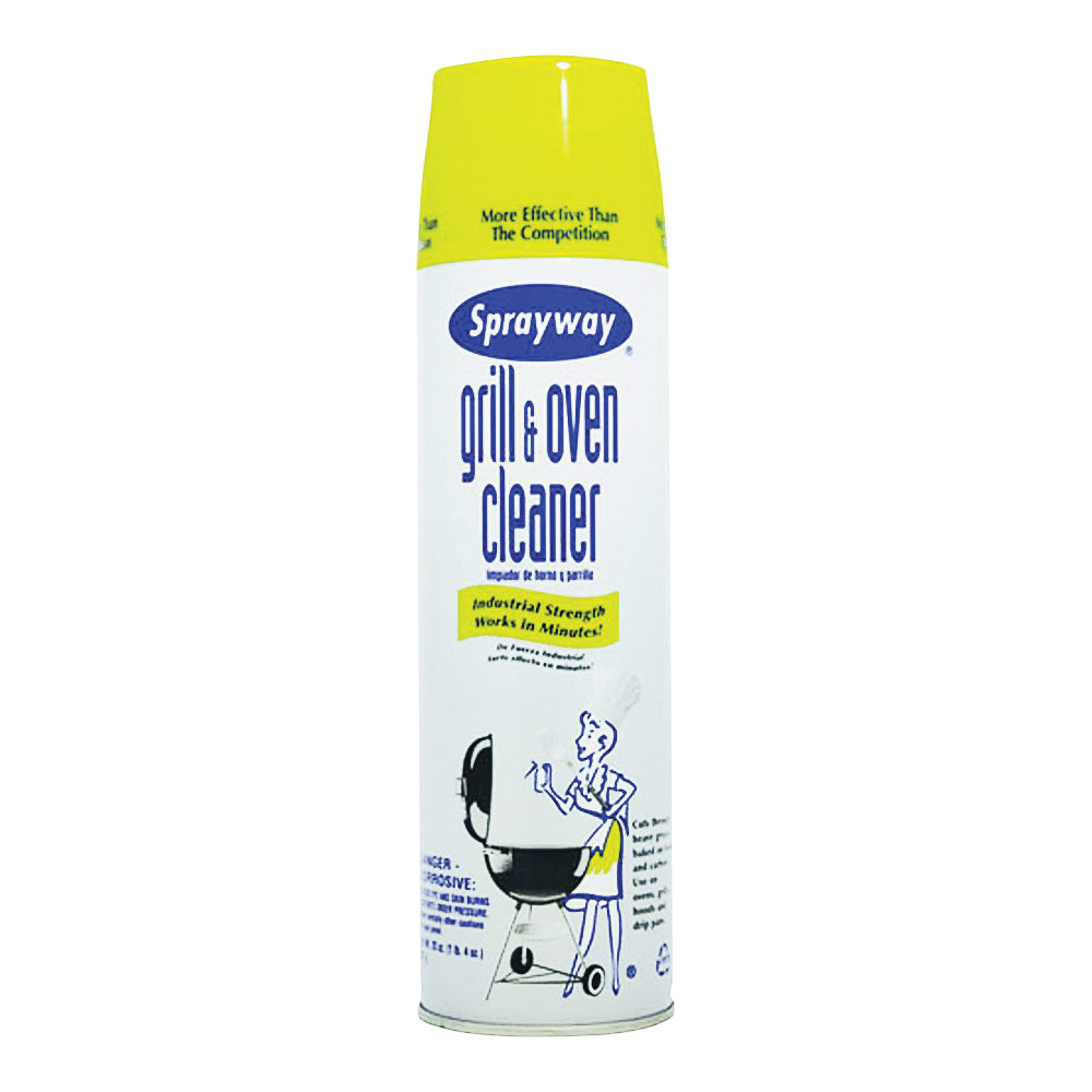 Sprayway Grill and Oven Cleaner, Liquid, Colorless, 20 oz Aerosol Can  SW824RETAIL