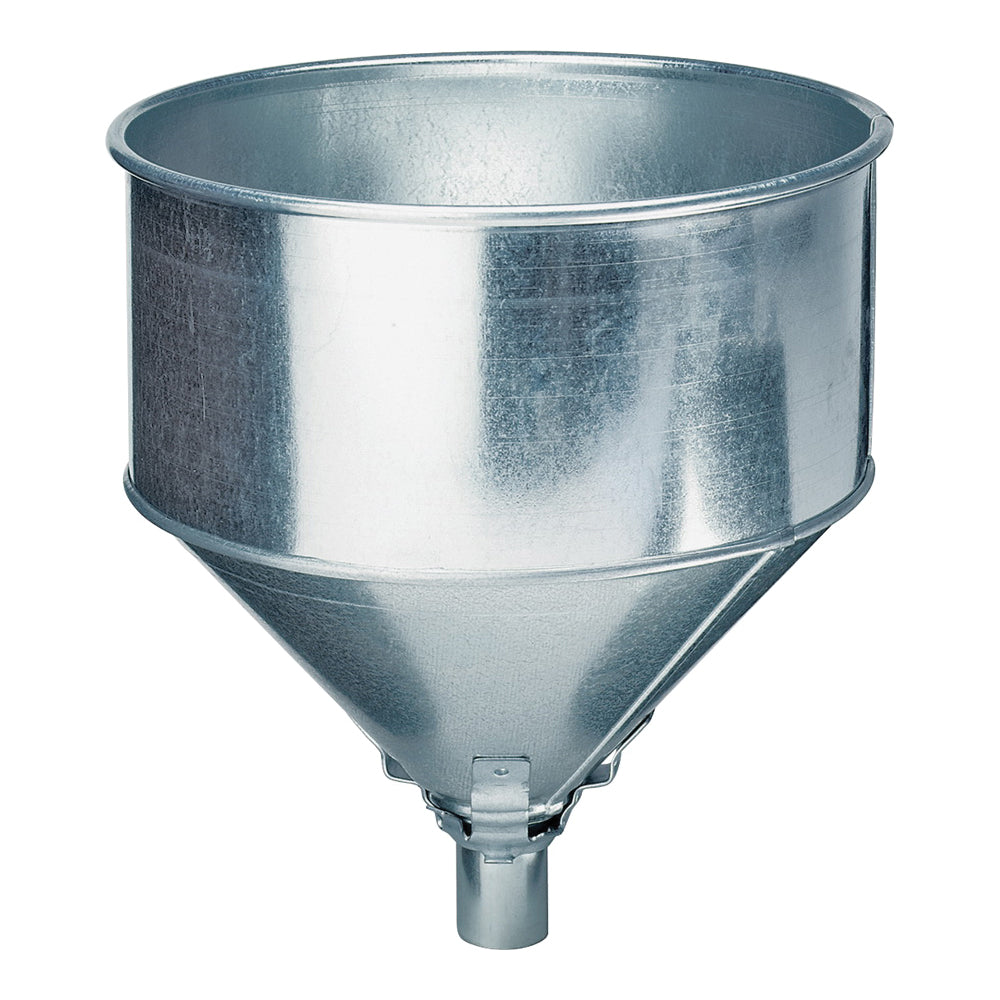 Lubrimatic 75-008 Funnel, 8 qt Capacity, Galvanized Steel, 11-1/2 in H
