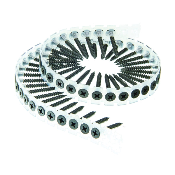 SENCO 06B Series 06B162P Screw, #6 Thread, 1-5/8 in L, Bugle Head, #2 Drive, Steel, Phosphate