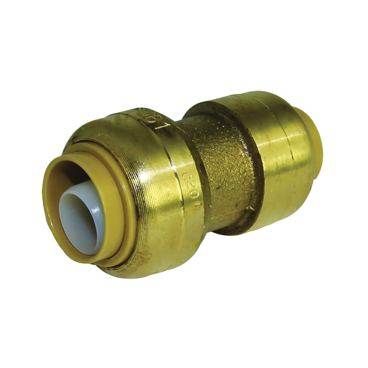 SharkBite U009LFA Tube Coupling, 1/2 x 3/8 in, Brass, 200 psi Pressure