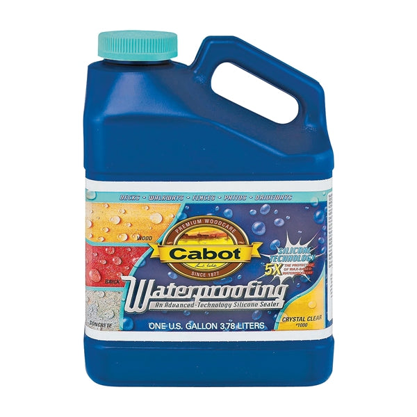 Cabot 140.0001000.007 Waterproofer, Liquid, Crystal Clear, 1 gal