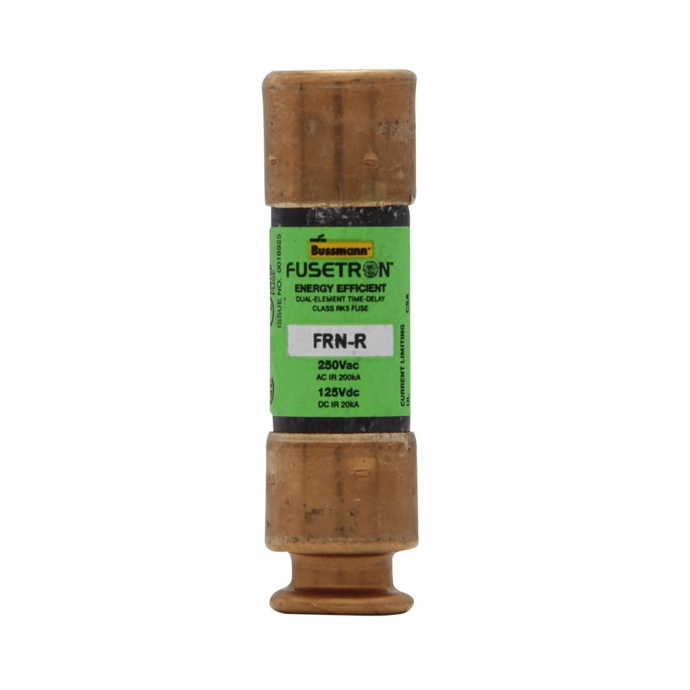 Bussmann FRN-R-60 Fuse, 60 A, 250 VAC, 125 VDC, 20, 200 kA Interrupt, Fiberglass Body, K