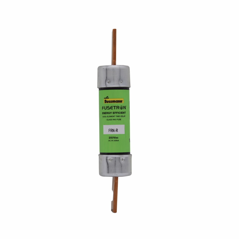 Bussmann FRN-R-100 Fuse, 100 A, 250 VAC, 125 VDC, 20, 200 kA Interrupt, Fiberglass Body, L