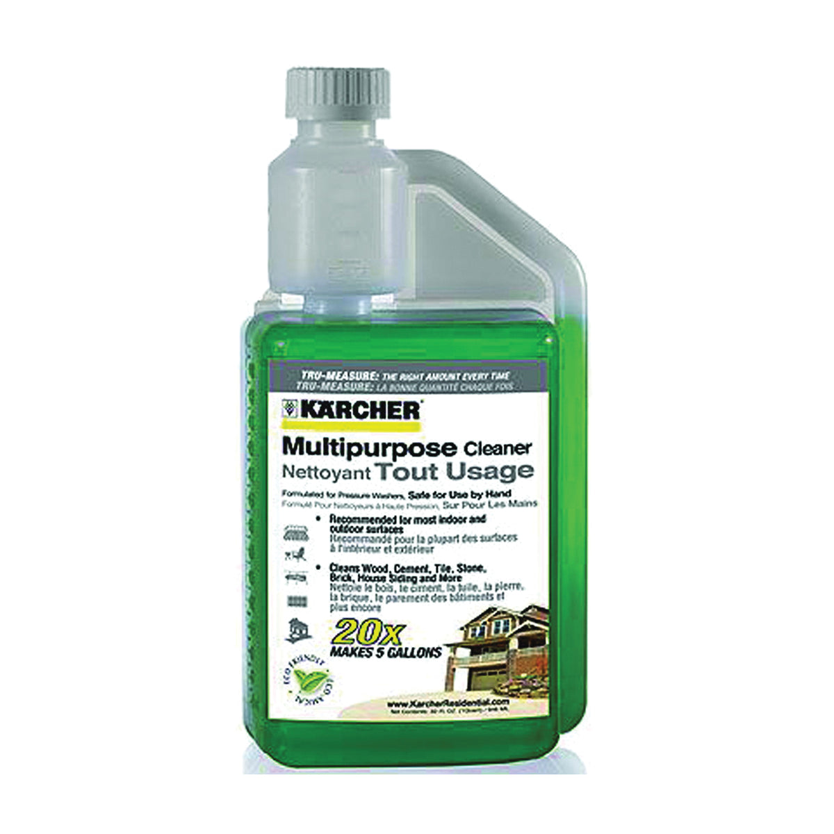 Karcher 9.558-145.0/120.0 Pressure Washer Detergent, Liquid, Surfactant, 1 qt