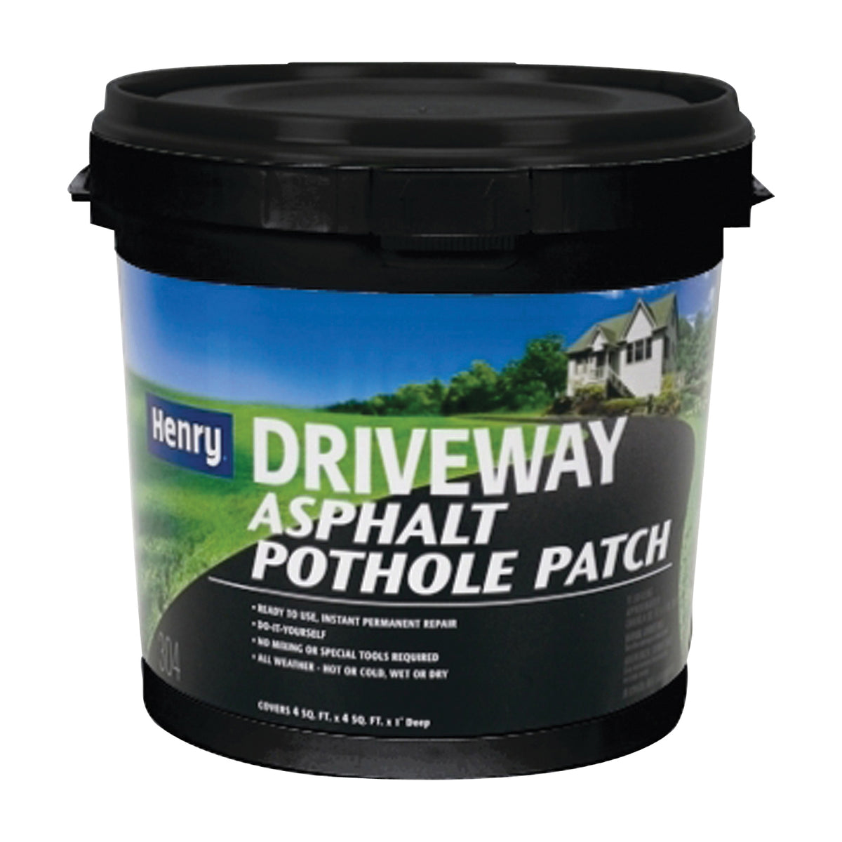 Henry HE304 Series HE304044 Pothole Patch, Solid, Black, Petroleum Distillates, 1 gal Jug