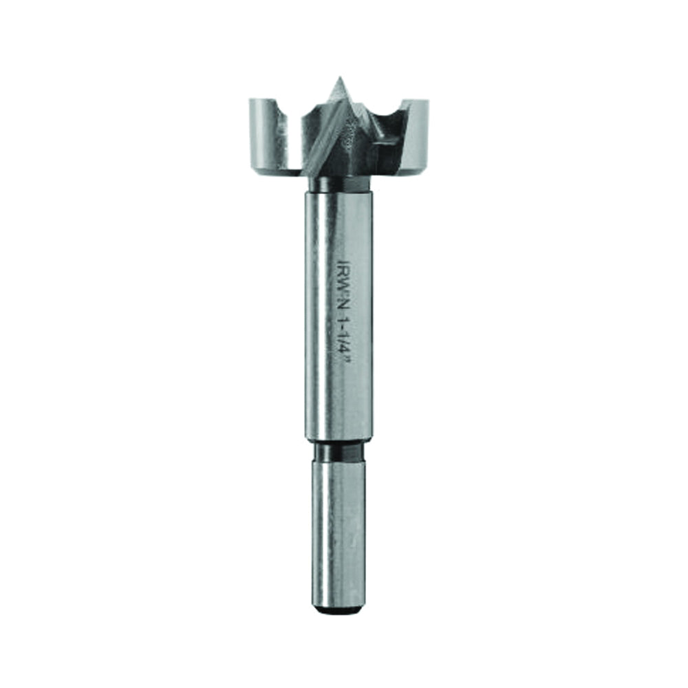 IRWIN 1966936/42928 Forstner Bit, 1-3/4 in Dia, 3-1/2 in OAL, 3/8 in Dia Shank, Reduced Shank
