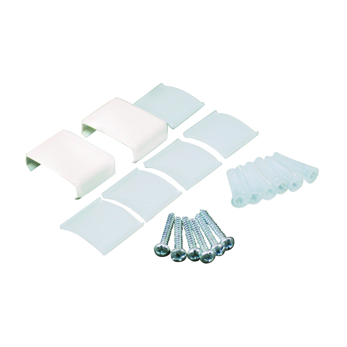 Wiremold NM910 Raceway Accessory Pack, Non-Metallic, Plastic, Ivory