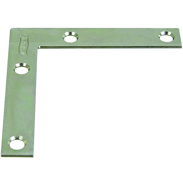 National Hardware 117BC Series N266-528 Corner Brace, 3 in L, 1/2 in W, 3 in H, Steel, Zinc, 0.07 Thick Material