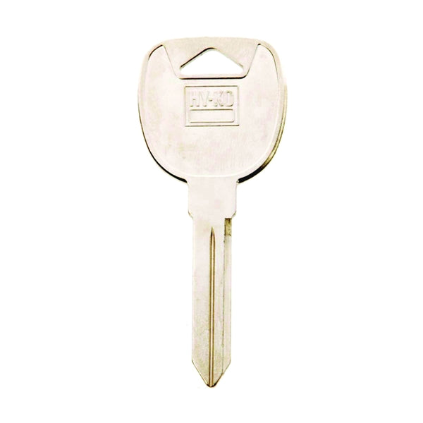 HY-KO 11010B91 Key Blank, Solid Brass, Nickel, For: Automobile, Many General Motors Vehicles