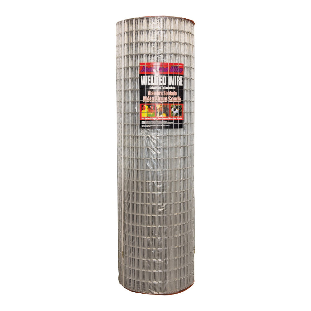 Jackson Wire 10 04 39 14 Welded Wire Fence, 100 ft L, 48 in H, 1 x 2 in Mesh, 14 Gauge, Galvanized