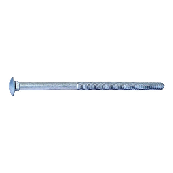 MIDWEST FASTENER 05532 Carriage Bolt, 1/2-13 in Thread, NC Thread, 10 in OAL, 2 Grade