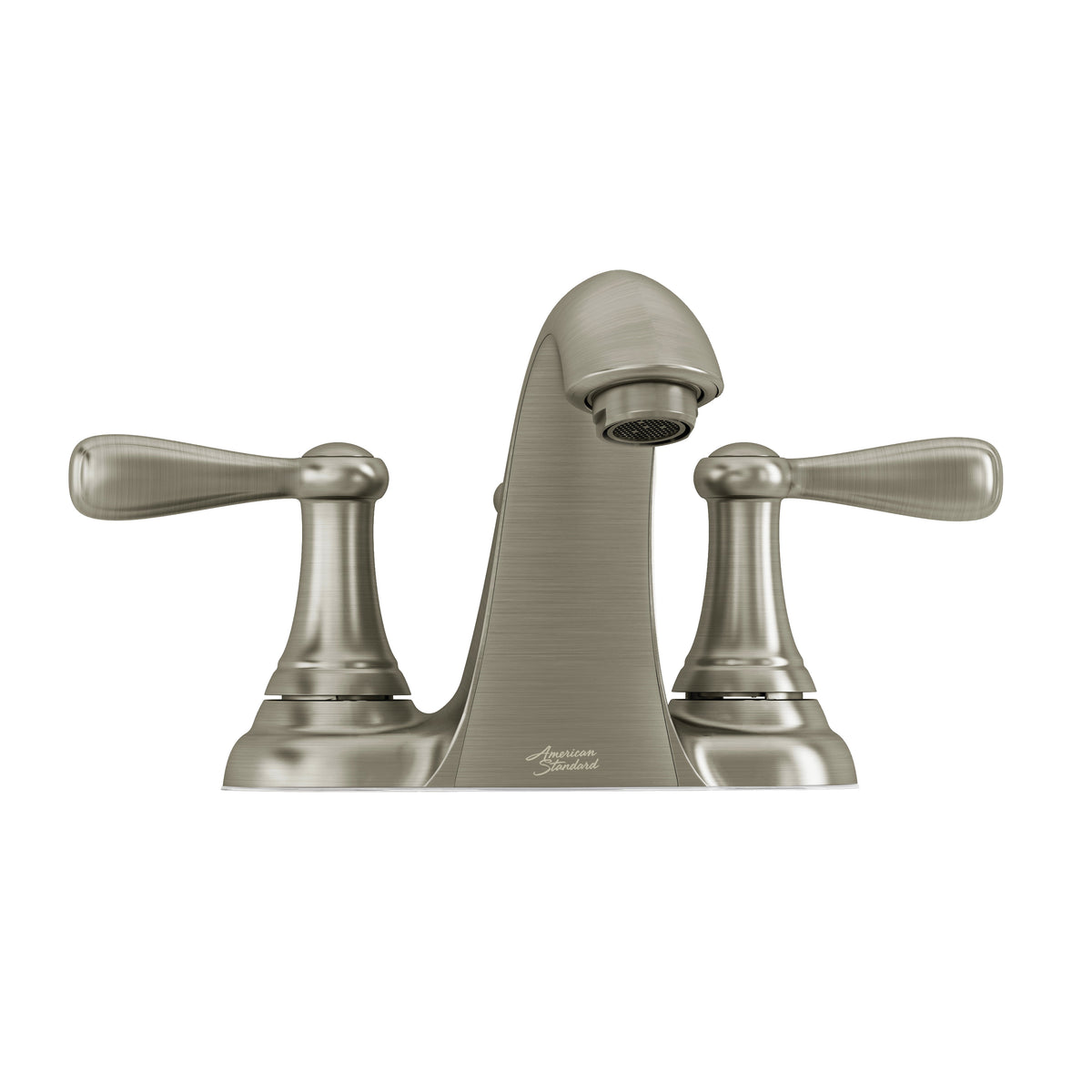 American Standard Marquette 7764SF Bathroom Faucet, 1.5 gpm, 2-Faucet Handle, Metal, Brushed Nickel, Lever Handle