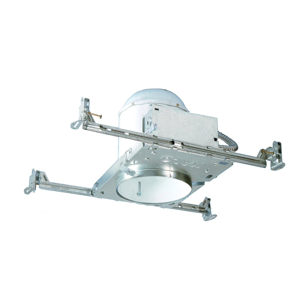 Halo H5T Recessed Housing, 5 in Dia Recessed Can, Steel, White