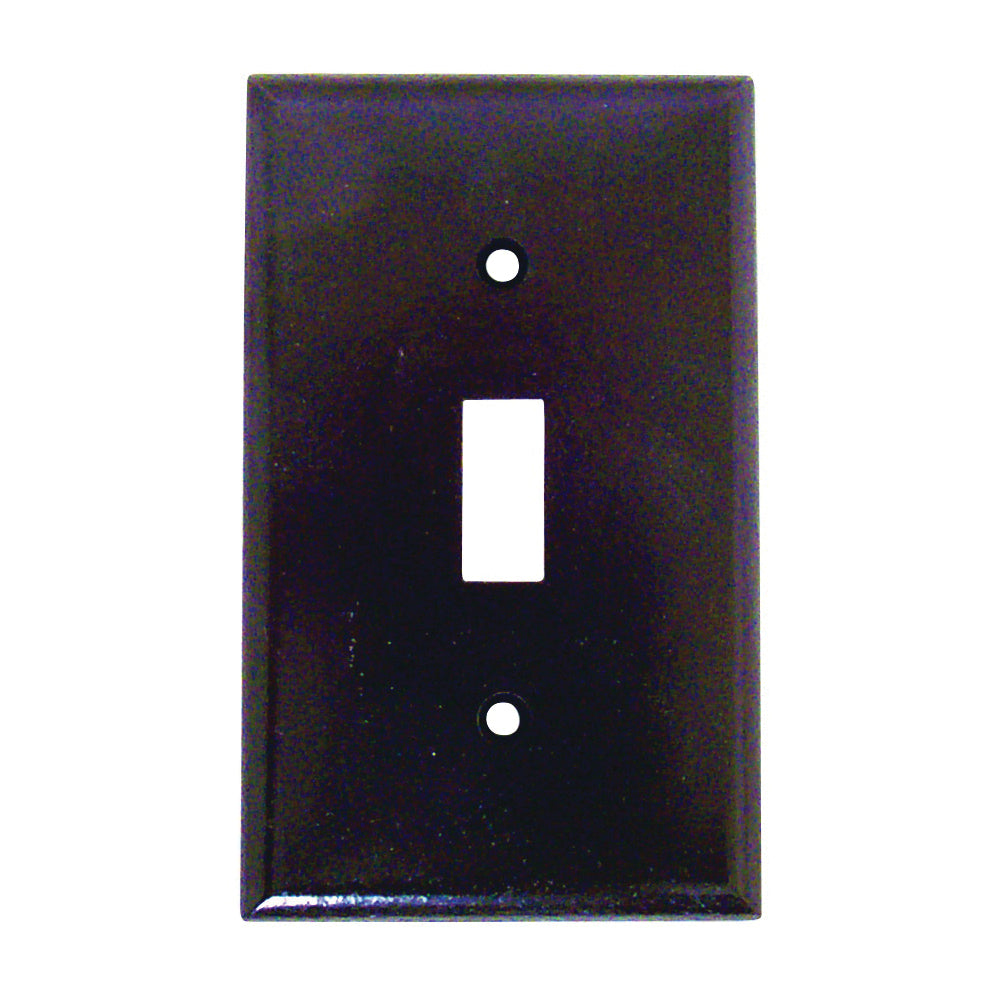 Eaton Wiring Devices 2134B-BOX Wallplate, 4-1/2 in L, 2-3/4 in W, 1 -Gang, Thermoset, Brown, High-Gloss