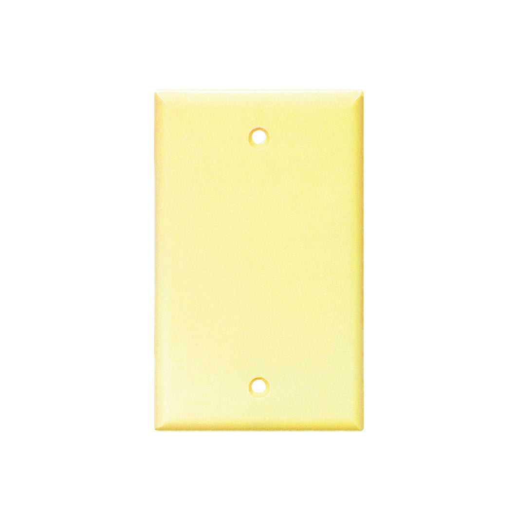 Eaton Cooper Wiring 2129 2129V-BOX Wallplate, 4-1/2 in L, 2-3/4 in W, 0.08 in Thick, 1 -Gang, Thermoset, Ivory