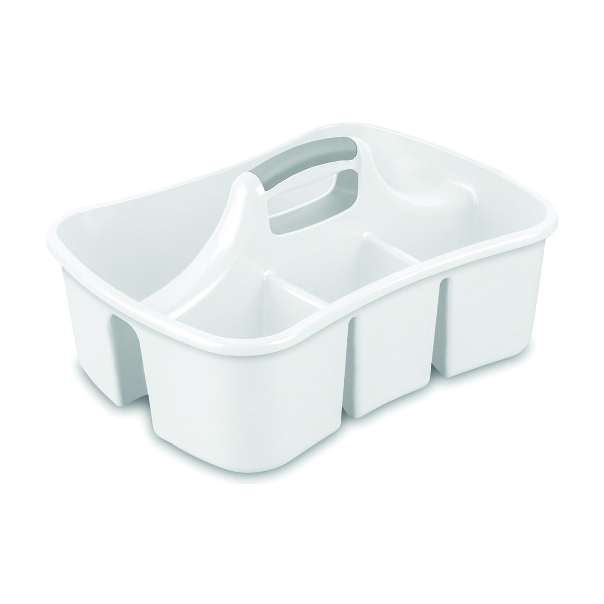 Sterilite 15888006 Storage Caddy, Plastic, White, 13-1/4 in OAW, 8-7/8 in OAH