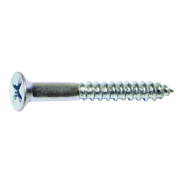 MIDWEST FASTENER 02534 Screw, #6 Thread, 5/8 in L, Coarse Thread, Flat Head, Phillips Drive, Sharp Point, Steel, Zinc