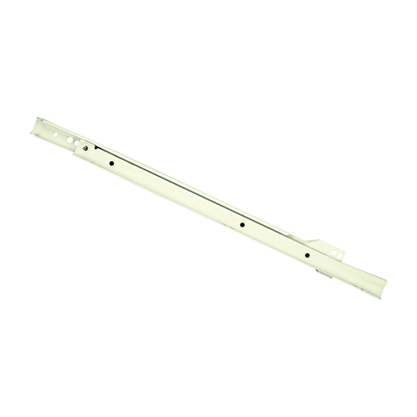 Knape &amp; Vogt 1805H WH 550 Drawer Slide, 75 lb, 550 mm L Rail, 12.5 mm W Rail