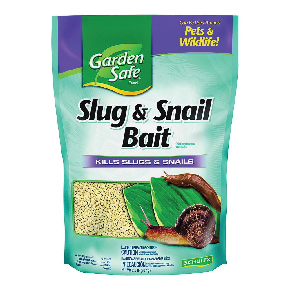 Garden Safe 4536 Slug and Snail Bait, Solid, 2 lb