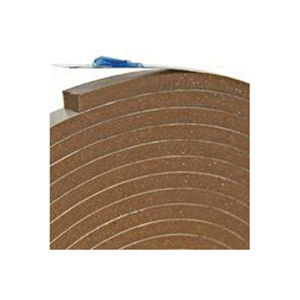 Frost King V443BH Foam Tape, 3/8 in W, 17 ft L, 3/16 in Thick, Vinyl, Brown