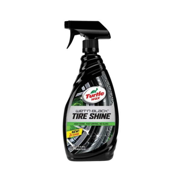 Turtle Wax WET&#39;N BLACK T217RA Tire Shine, 23 fl-oz, Liquid, Fresh Leather