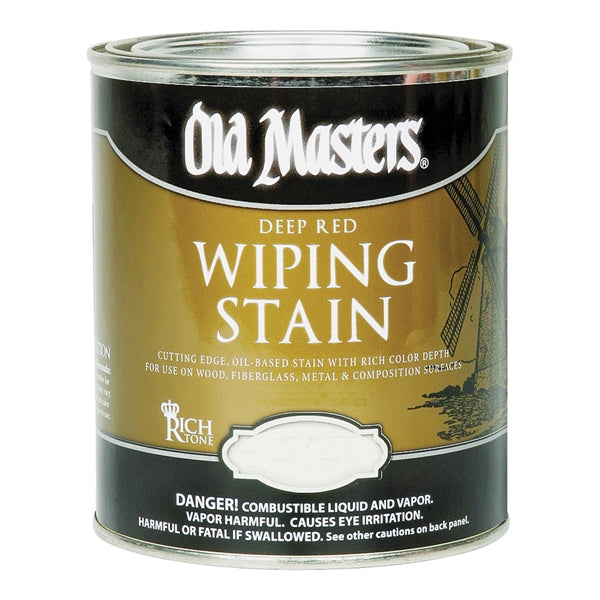 Old Masters 15016 Wiping Stain, Rich Mahogany, Liquid, 0.5 pt, Can