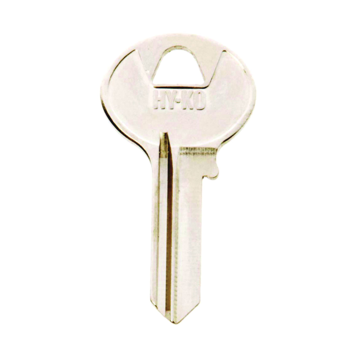 HY-KO 11010BO1 Key Blank, Brass, Nickel, For: Boomer Cabinet, House Locks and Padlocks