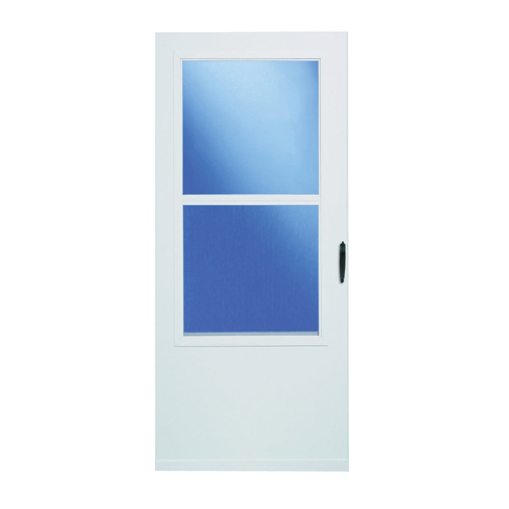 Larson 029831U Single-Vent Storm Door, 32 in W, 81 in H, White